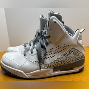 Jordan White and Gray Athletic Shoes